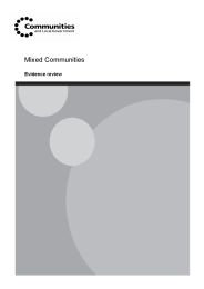 Mixed communities - evidence review