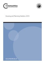 Housing and planning statistics 2010