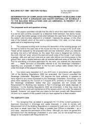 H4 (building over sewers) in Part H (Drainage and waste disposal) of Schedule 1 to the Building regulations 2000 (as amended), in respect of a proposed extension