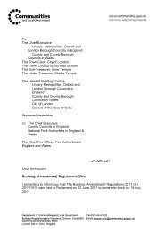 Building (amendment) regulations 2011