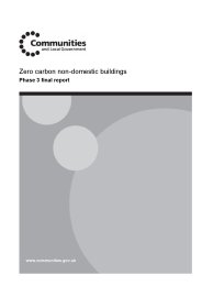Zero carbon non-domestic buildings: Phase 3 final report