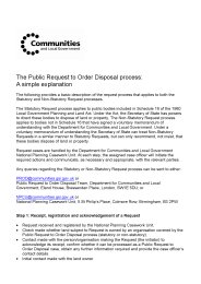Public request to order disposal process - a simple explanation