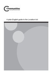 A plain English guide to the Localism act