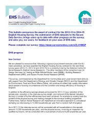 English housing survey bulletin - issue 5