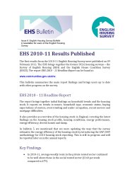 English housing survey bulletin - issue 6