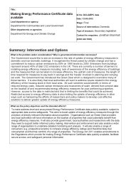 Making energy performance certificate data available