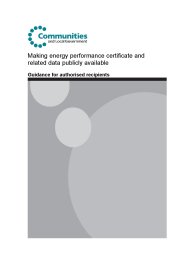 Making energy performance certificate and related data publicly available: guidance for authorised recipients