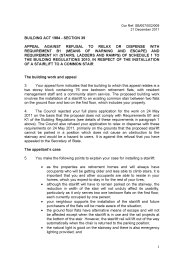 B1 (means of warning and escape) and requirement K1 (stairs, ladders and ramps) of Schedule 1 to the Building regulations 2010, in respect of the installation of a stairlift to a common stair