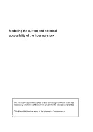 Modelling the current and potential accessibility of the housing stock