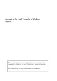 Assessing the health benefits of Lifetime homes