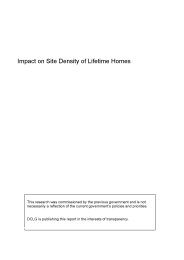 Impact on site density of Lifetime homes