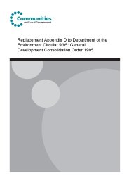 Replacement appendix D to Department of the Environment Circular 9/95: general development consolidation order 1995 (Valid in Wales only)