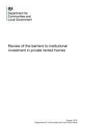 Review of the barriers to institutional investment in private rented homes (the Montague Report)