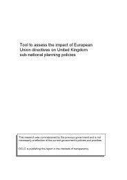 Tool to assess the impact of European Union directives on United Kingdom sub-national planning policies