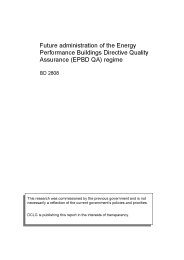 Future administration of the Energy performance buildings directive quality assurance (EPBD QA) regime: BD 2808