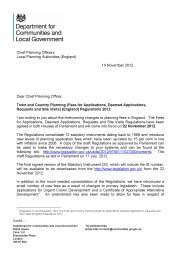 Town and country planning (fees for applications, deemed applications, requests and site visits) (England) regulations 2012