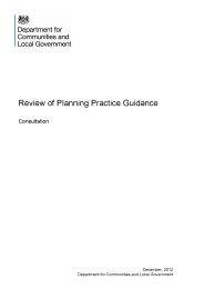 Review of planning practice guidance - consultation