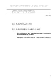 Building act 1984. The Building regulations 2010. Authorisation of new and extended competent person self-certification schemes. Amendment to Regulation 11 of the Building regulations