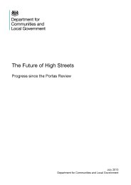 Future of high streets - progress since the Portas Review