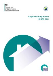 English housing survey - homes 2011
