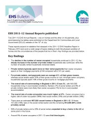 English housing survey bulletin - issue 9