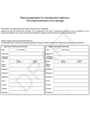 Annex A - planning application for development relating to the onshore extraction of oil and gas