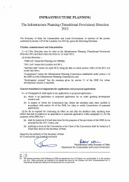 Infrastructure planning (transitional provisions) direction 2012