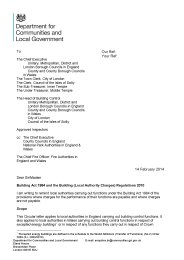 Building act 1984 and the Building (local authority charges) regulations 2010