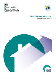 English housing survey - headline report 2012-13