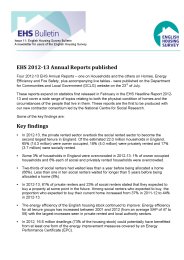 English housing survey bulletin - issue 11