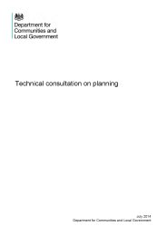 Technical consultation on planning