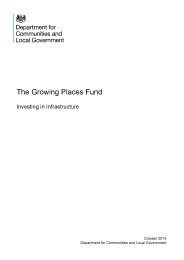 Growing places fund - investing in infrastructure