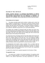 B1 (means and warning of escape) in Part B (Fire safety) of Schedule 1 to the Building regulations 2010 (as amended), in respect of removal of 3 internal walls and installation of bi-fold door