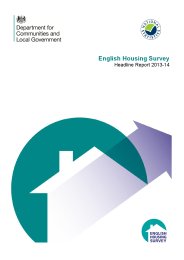 English housing survey - headline report 2013-14