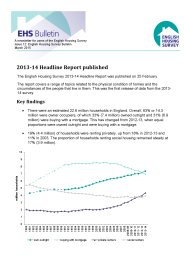 English housing survey bulletin - issue 12