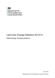 Land use change statistics 2013/14 - methodology changes guidance