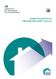 English housing survey - fire and fire safety 2013-14