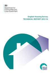 English housing survey - technical report 2013-14