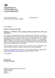 Section 4A Petroleum act 1998 - provision of information when granting planning permission for shale gas applications