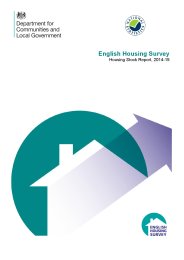 English housing survey - housing stock report, 2014-15