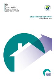 English housing survey - energy report, 2014