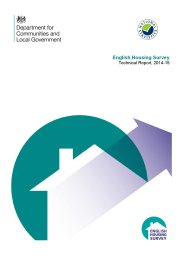 English housing survey - technical report 2014-15 (revised September 2016)