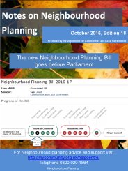 Notes on neighbourhood planning. Edition 18