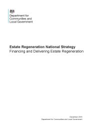Estate regeneration national strategy - financing and delivering estate regeneration