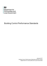 Building control performance standards