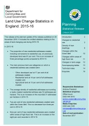 Land use change statistics in England: 2015-16 (March 2017)