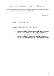 Building act 1984. The Building regulations 2010. Revocation of the authorisation for all types of work of two scheme operators authorised to operate a competent person self-certification scheme. Change of name of a scheme operator authorised to operate a competent person self-certification scheme in respect of two types of work