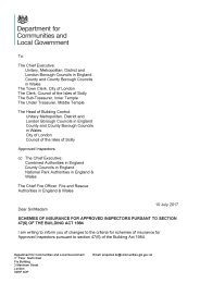 Schemes of insurance for approved inspectors pursant to section 47(6) of the Building act 1984