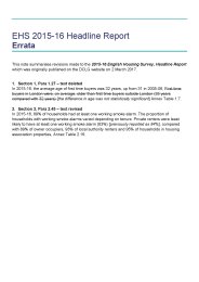 EHS 2015-16 headline report - errata