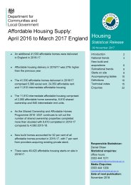 Affordable housing supply: April 2016 to March 2017 England